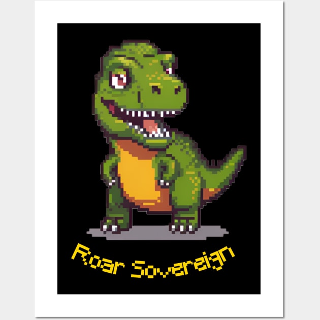 T Rex - Roar Sovereign Wall Art by Jackson Williams